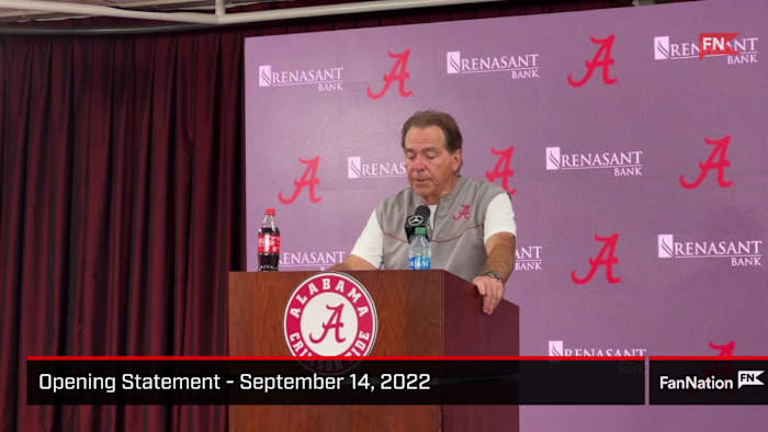 Nick Saban Opening Statement   September 14  2022
